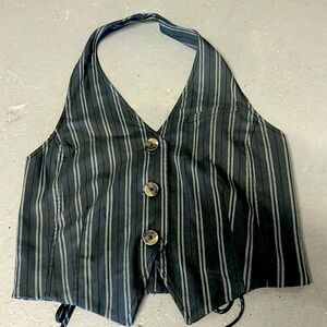 Free People green vest. Size M. New